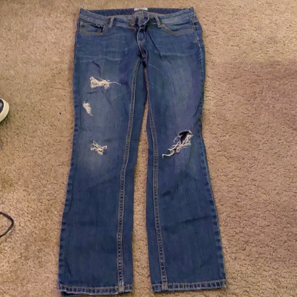 Aeropostale size 7/8 short ripped jeans - Picture 1 of 3